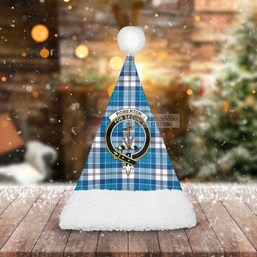Roberton Tartan Christmas Santa Hats with Family Crest - Tartan Vibes Clothing