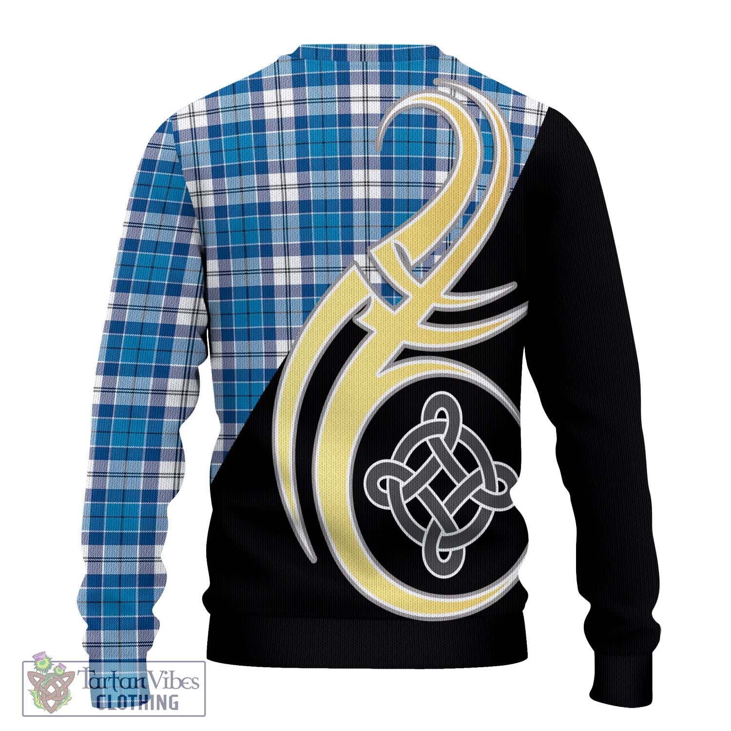 Roberton Tartan Ugly Sweater with Family Crest and Celtic Symbol Style - Tartan Vibes Clothing