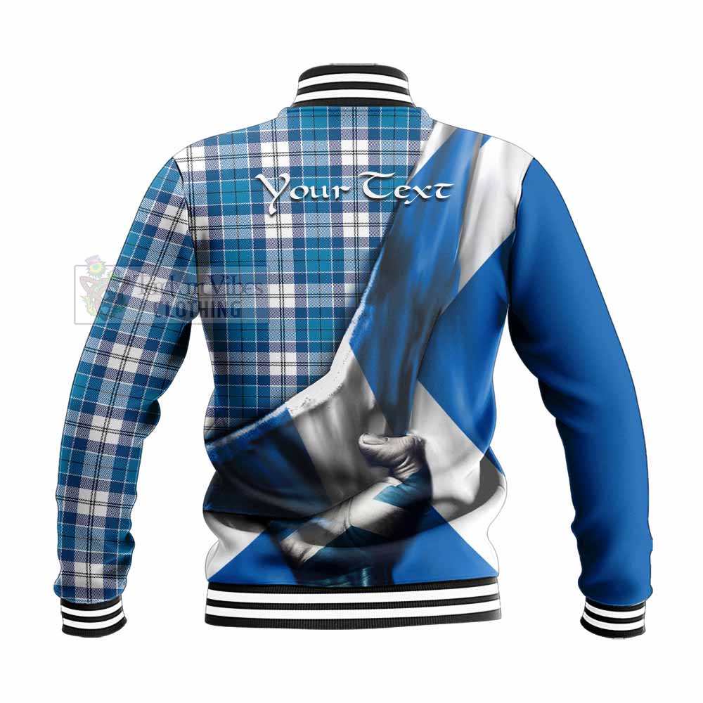 Roberton Tartan Baseball Jacket with Family Crest Scotland Patriotic Style - Tartan Vibes Clothing