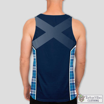 Roberton Tartan Men's Tanks Top with Family Crest and Scottish Thistle Vibes Sport Style - Tartan Vibes Clothing