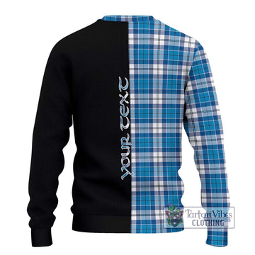Roberton Tartan Ugly Sweater with Family Crest and Half Of Me Style - Tartan Vibes Clothing