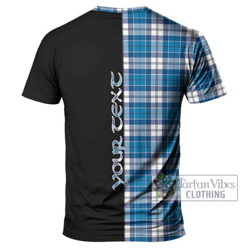 Roberton Tartan T-Shirt with Family Crest and Half Of Me Style - Tartan Vibes Clothing