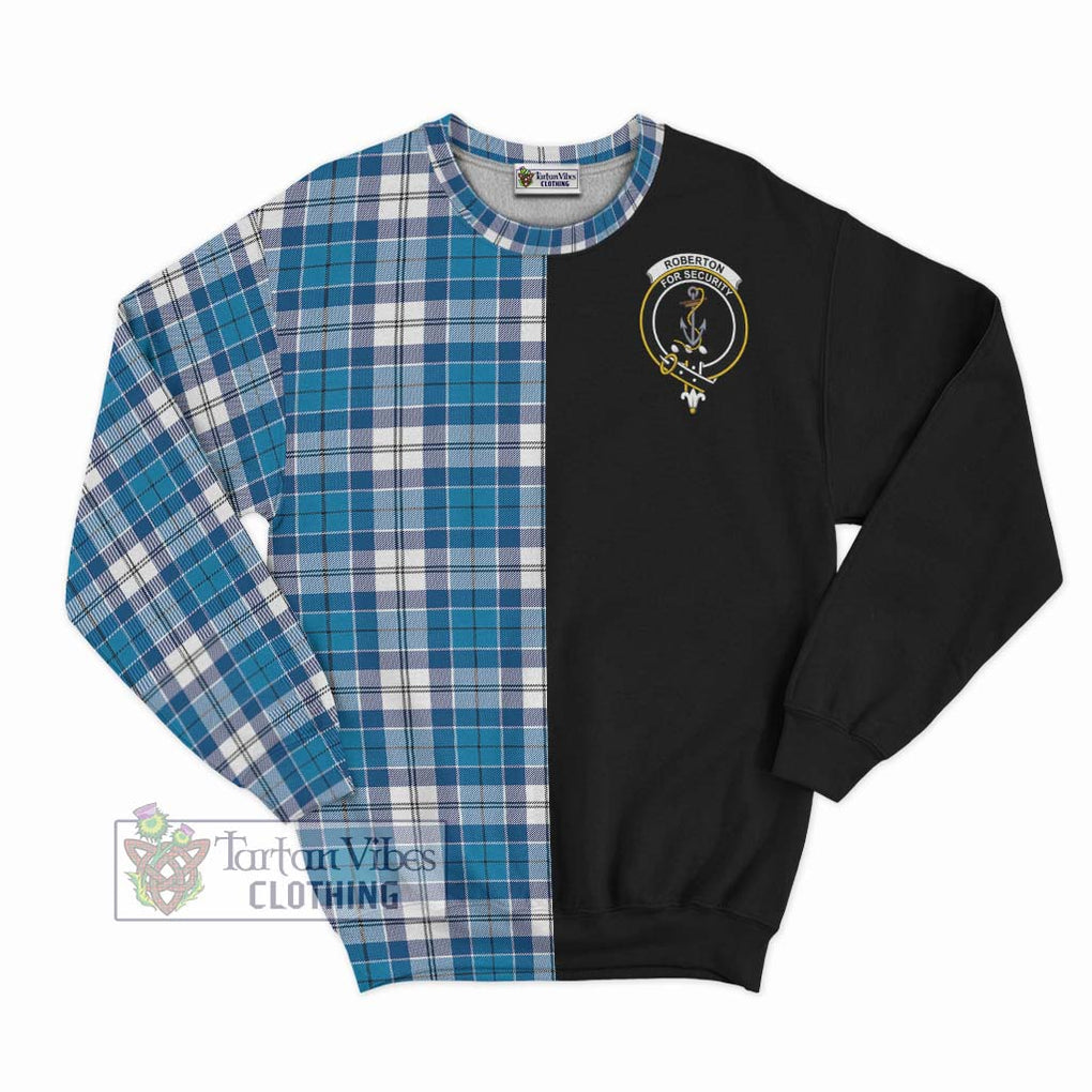 Roberton Tartan Sweatshirt with Family Crest and Half Of Me Style - Tartan Vibes Clothing