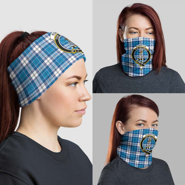 Roberton Tartan Neck Gaiters, Tartan Bandanas, Tartan Head Band with Family Crest - Tartan Vibes Clothing