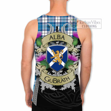 Roberton Tartan Family Crest Men's Tank Top Lion Rampant Royal Thistle Shield Celtic Inspired - Tartan Vibes Clothing