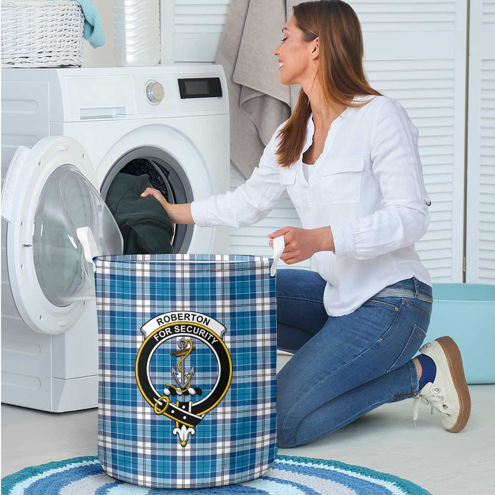 Roberton Tartan Laundry Basket with Family Crest - Tartan Vibes Clothing