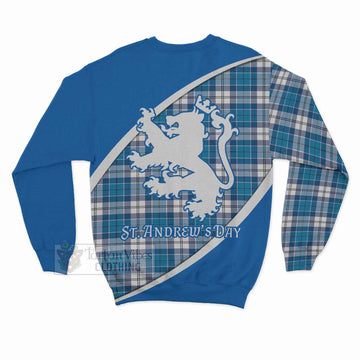 Roberton Family Crest Tartan Sweatshirt Celebrate Saint Andrew's Day in Style - Tartan Vibes Clothing