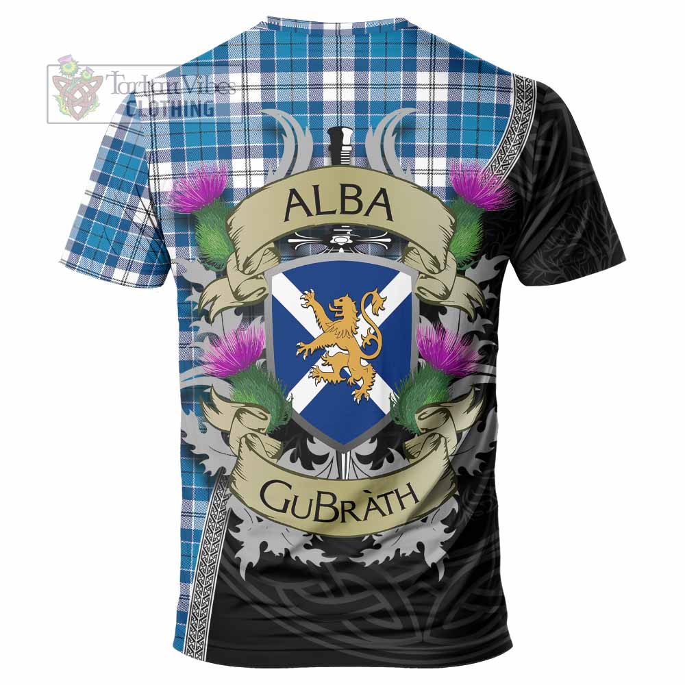 Roberton Tartan Family Crest T-Shirt Lion Rampant Royal Thistle Shield Celtic Inspired - Tartan Vibes Clothing