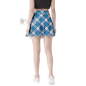 Roberton Tartan Women's Plated Mini Skirt Cross Style - Tartan Vibes Clothing