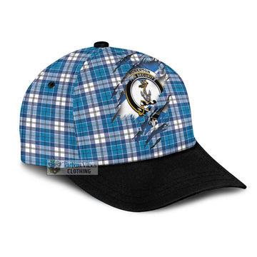 Roberton Tartan Classic Cap with Family Crest In Me Style