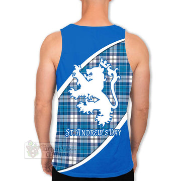 Roberton Family Crest Tartan Men's Tank Top Celebrate Saint Andrew's Day in Style - Tartan Vibes Clothing
