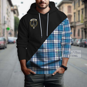 Roberton Tartan Hoodie with Family Crest and Military Logo Style - Tartan Vibes Clothing