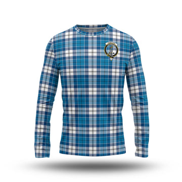 Roberton Tartan Long Sleeve T-Shirt with Family Crest - Tartan Vibes Clothing