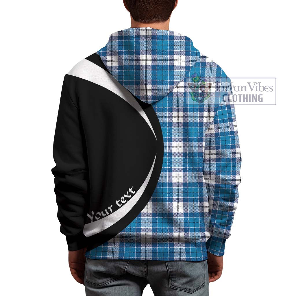 Roberton Tartan Hoodie with Family Crest Circle Style - Tartan Vibes Clothing