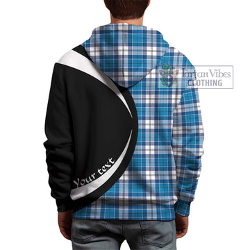 Roberton Tartan Hoodie with Family Crest Circle Style - Tartan Vibes Clothing
