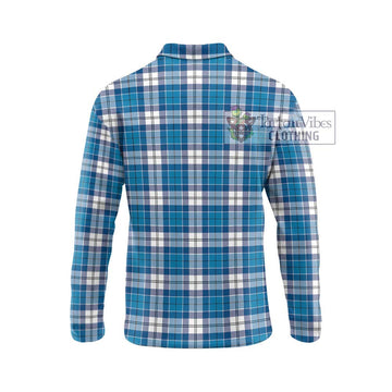 Roberton Tartan Long Sleeve Polo Shirt with Family Crest DNA In Me Style - Tartan Vibes Clothing