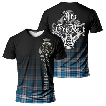 Roberton Tartan T-Shirt Featuring Alba Gu Brath Family Crest Celtic Inspired - Tartan Vibes Clothing