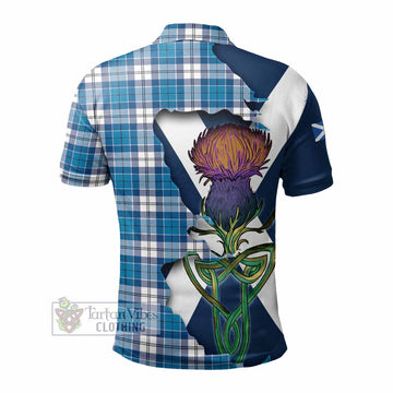 Roberton Tartan Family Crest Polo Shirt Scottish Thistle Celtic Inspired - Tartan Vibes Clothing