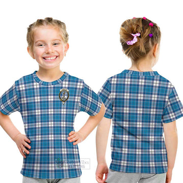 Roberton Tartan Kid T-Shirt with Family Crest - Tartan Vibes Clothing