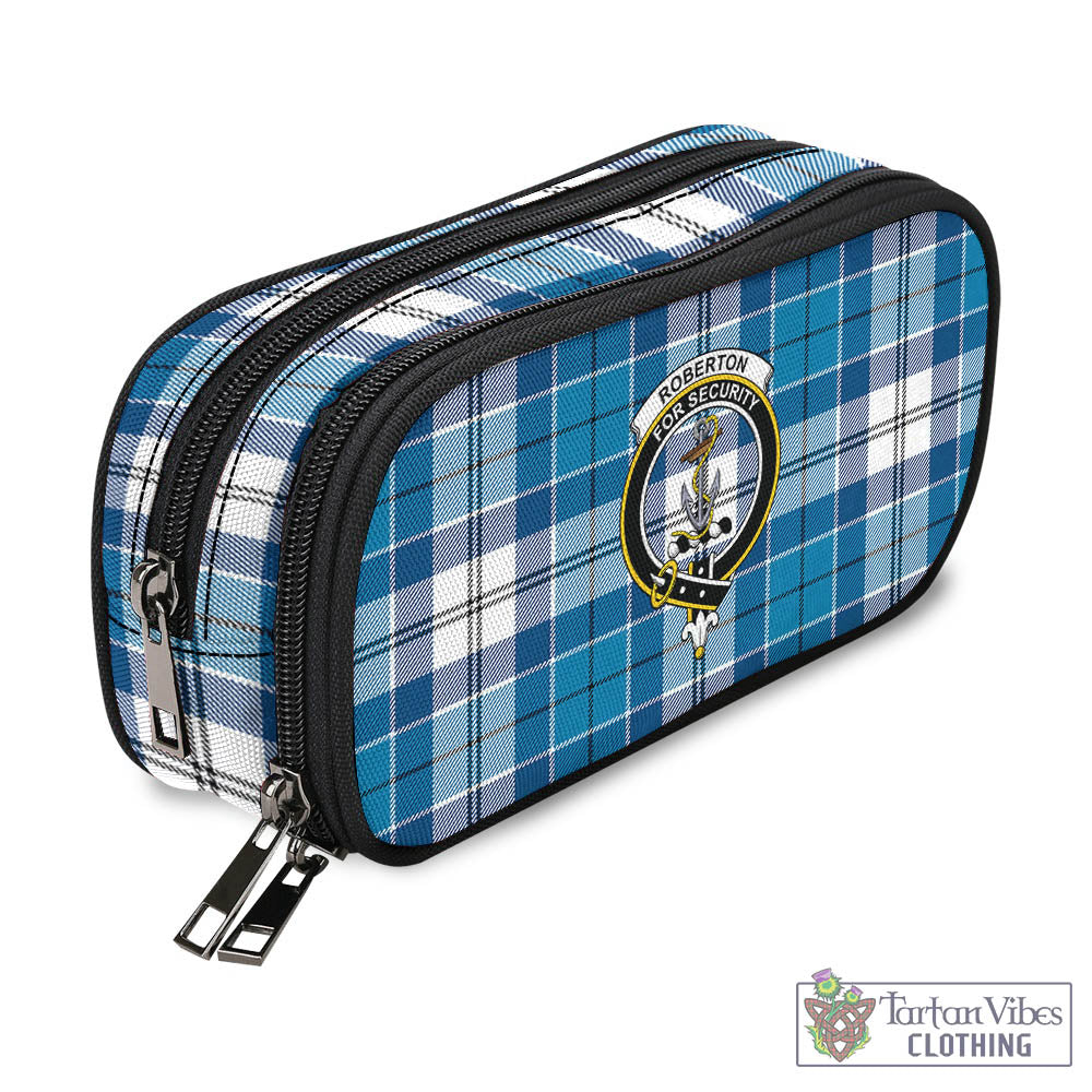 Roberton Tartan Pen and Pencil Case with Family Crest - Tartan Vibes Clothing