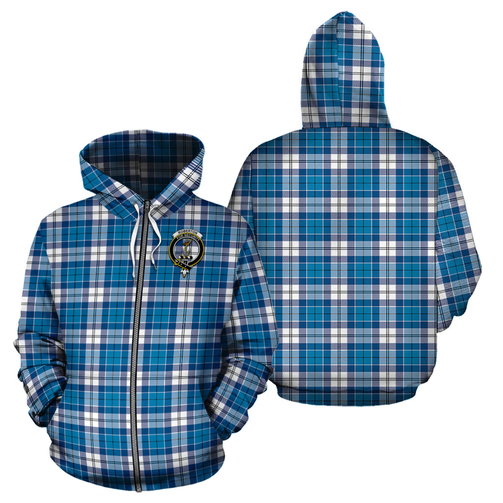 Roberton Tartan Hoodie with Family Crest - Tartan Vibes Clothing