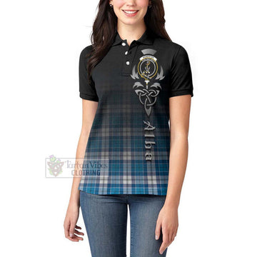 Roberton Tartan Women's Polo Shirt Featuring Alba Gu Brath Family Crest Celtic Inspired - Tartan Vibes Clothing