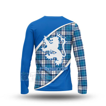 Roberton Family Crest Tartan Long Sleeve T-Shirt Celebrate Saint Andrew's Day in Style - Tartan Vibes Clothing