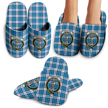 Roberton Tartan Home Slippers with Family Crest - Tartan Vibes Clothing