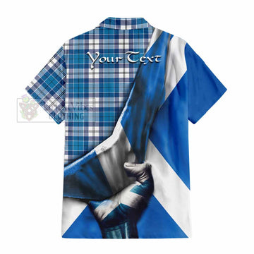 Roberton Tartan Hawaiian Shirt with Family Crest Scotland Patriotic Style - Tartan Vibes Clothing