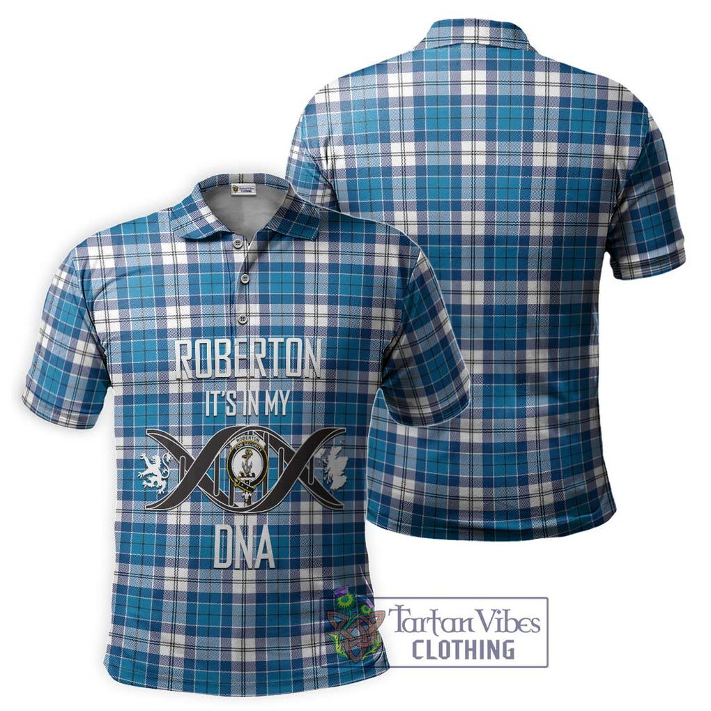 Roberton Tartan Polo Shirt with Family Crest DNA In Me Style - Tartan Vibes Clothing