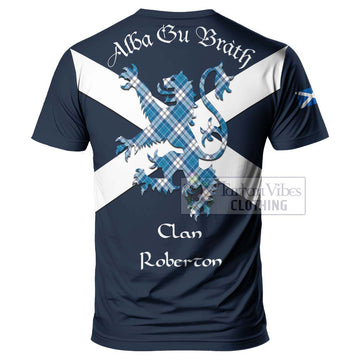 Roberton Tartan Lion Rampant T-Shirt Proudly Display Your Heritage with Alba Gu Brath and Clan Name - Tartan Vibes Clothing