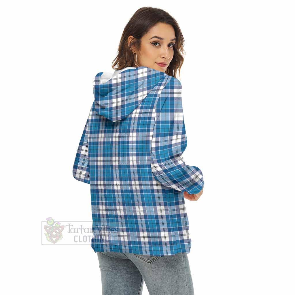 Roberton Tartan Women's Borg Fleece Hoodie with Half Zip - Tartan Vibes Clothing