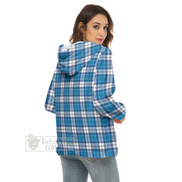 Roberton Tartan Women's Borg Fleece Hoodie with Half Zip - Tartan Vibes Clothing