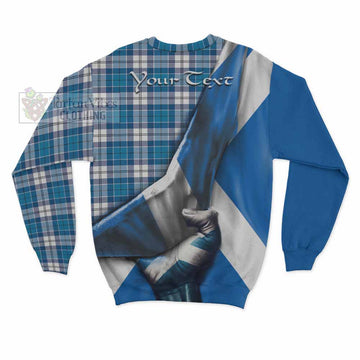 Roberton Tartan Sweatshirt with Family Crest Scotland Patriotic Style - Tartan Vibes Clothing