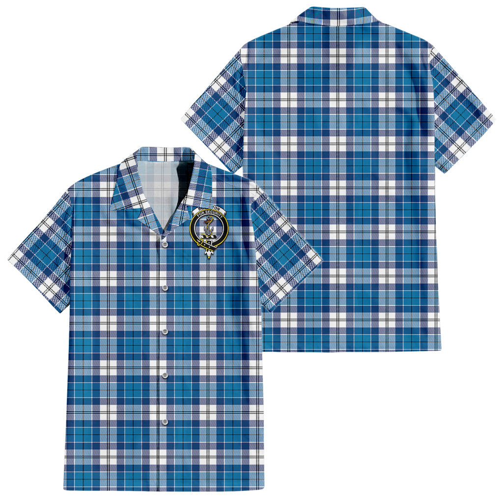 Roberton Tartan Hawaiian Shirt with Family Crest - Tartan Vibes Clothing