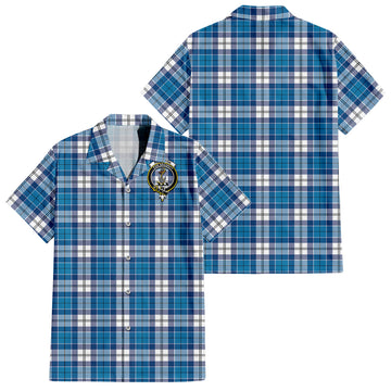 Roberton Tartan Hawaiian Shirt with Family Crest - Tartan Vibes Clothing