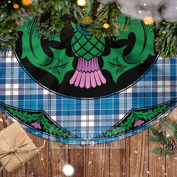 Roberton Tartan Christmas Tree Skirt Scottish Thistle Style - Tartan Vibes Clothing