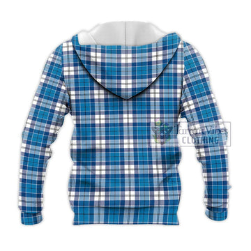 Roberton Tartan Knitted Hoodie with Family Crest DNA In Me Style - Tartan Vibes Clothing