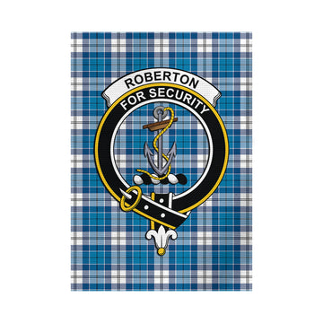 Roberton Tartan Garden Flag with Family Crest