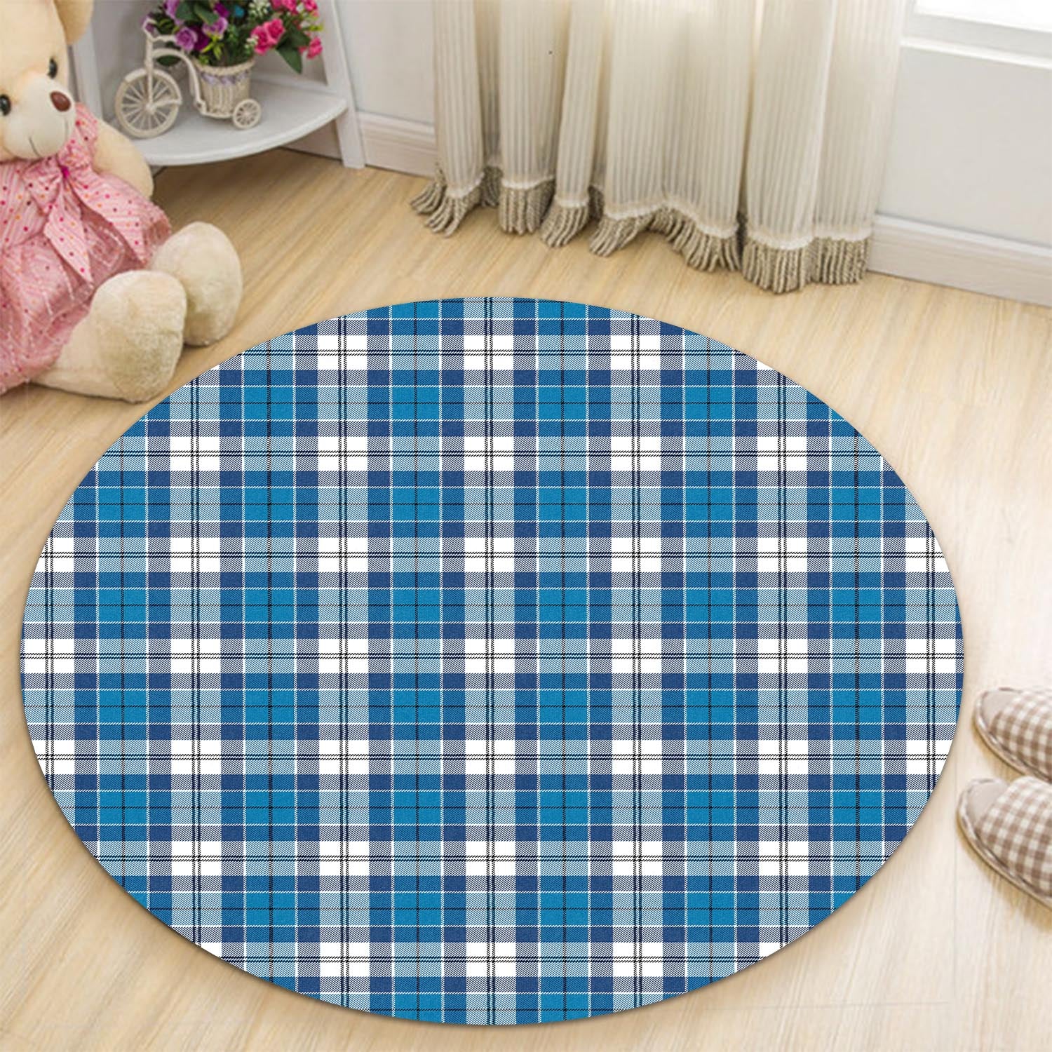 Roberton Tartan Round Rug - Tartan Vibes Clothing
