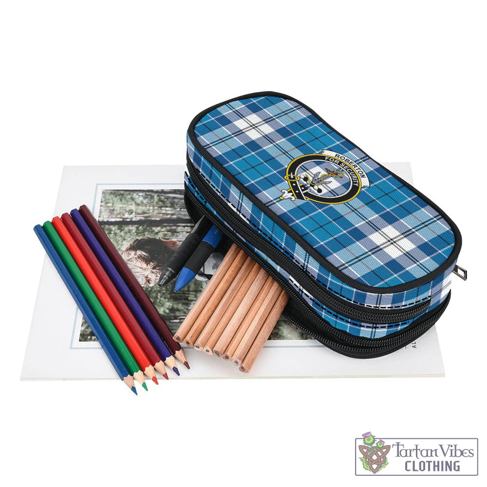Roberton Tartan Pen and Pencil Case with Family Crest - Tartan Vibes Clothing