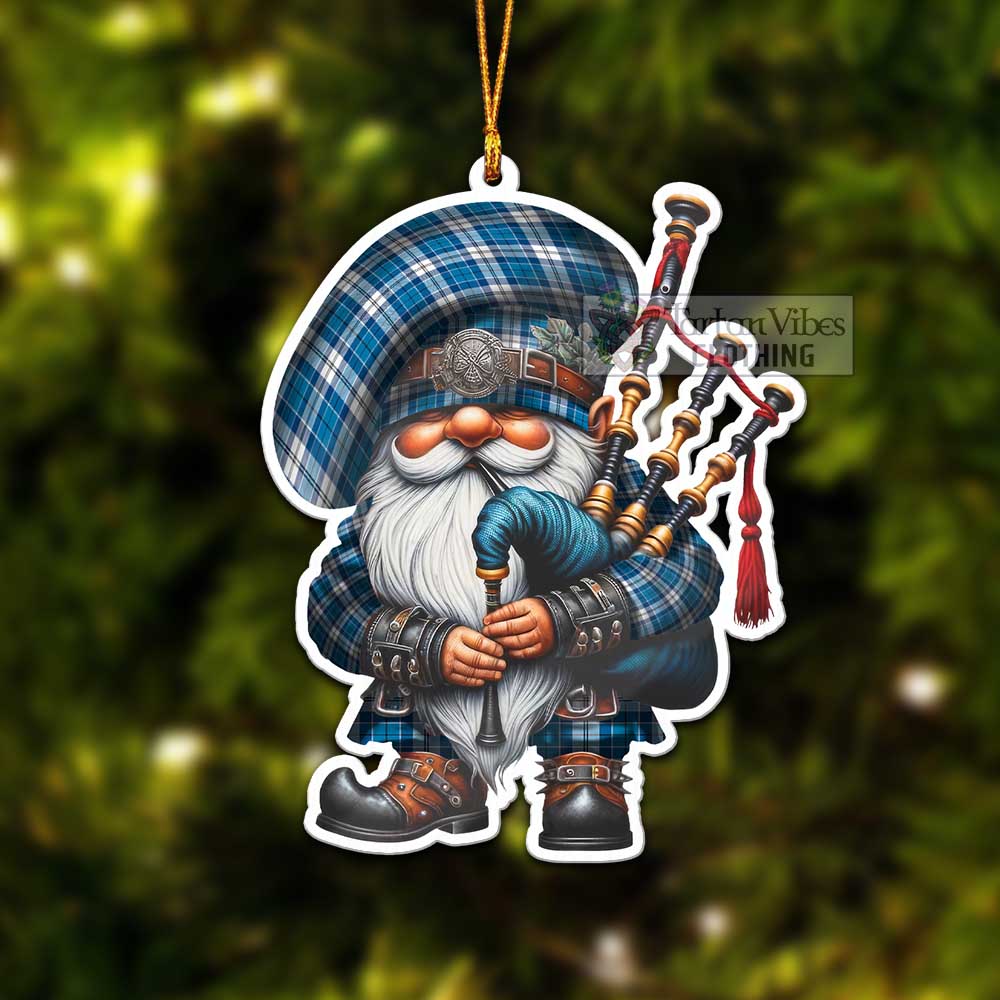 Roberton Tartan Bagpiper Gnome Christmas Ornament - Tartan Vibes Clothing