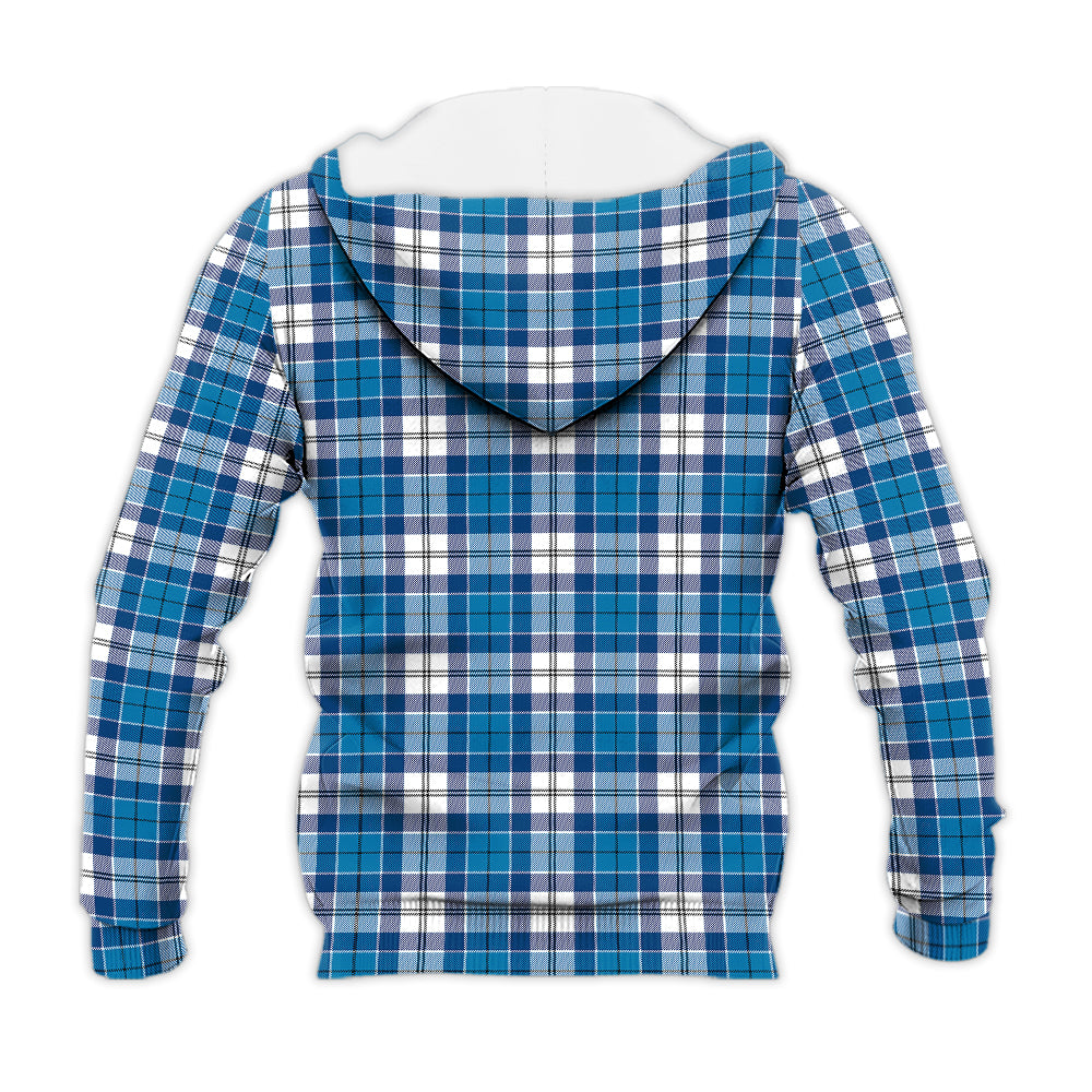 Roberton Tartan Knitted Hoodie with Family Crest - Tartan Vibes Clothing