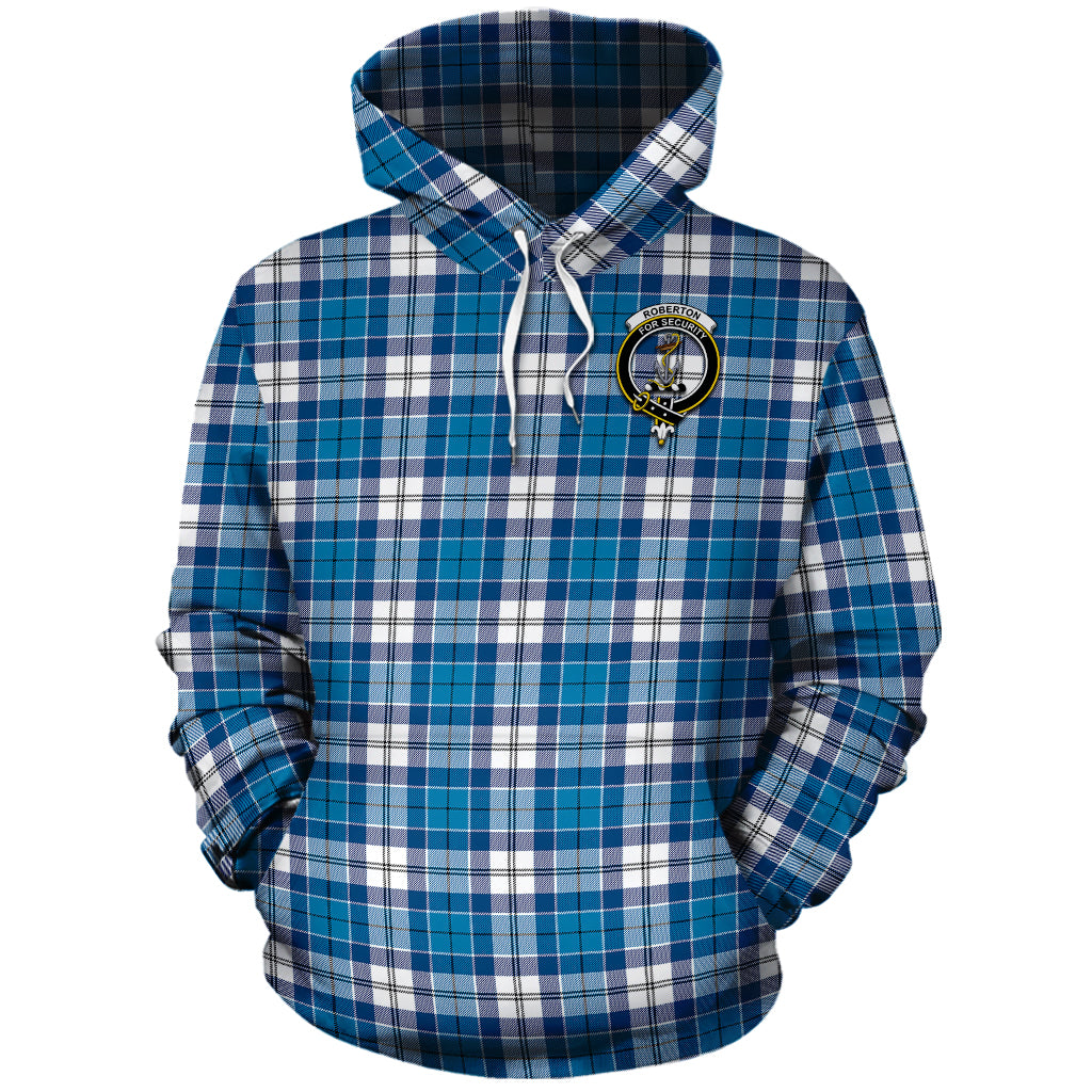 Roberton Tartan Hoodie with Family Crest - Tartan Vibes Clothing