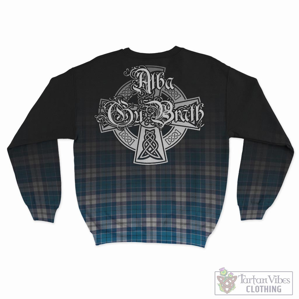 Roberton Tartan Sweatshirt Featuring Alba Gu Brath Family Crest Celtic Inspired - Tartan Vibes Clothing