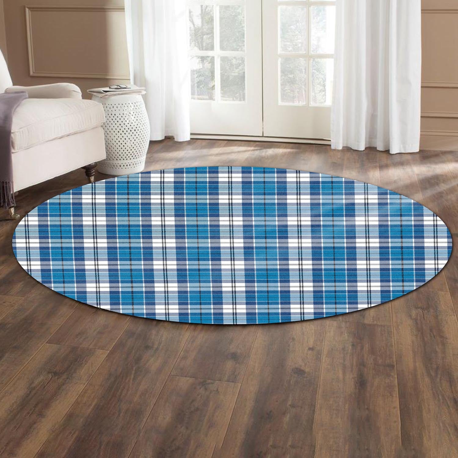 Roberton Tartan Round Rug - Tartan Vibes Clothing