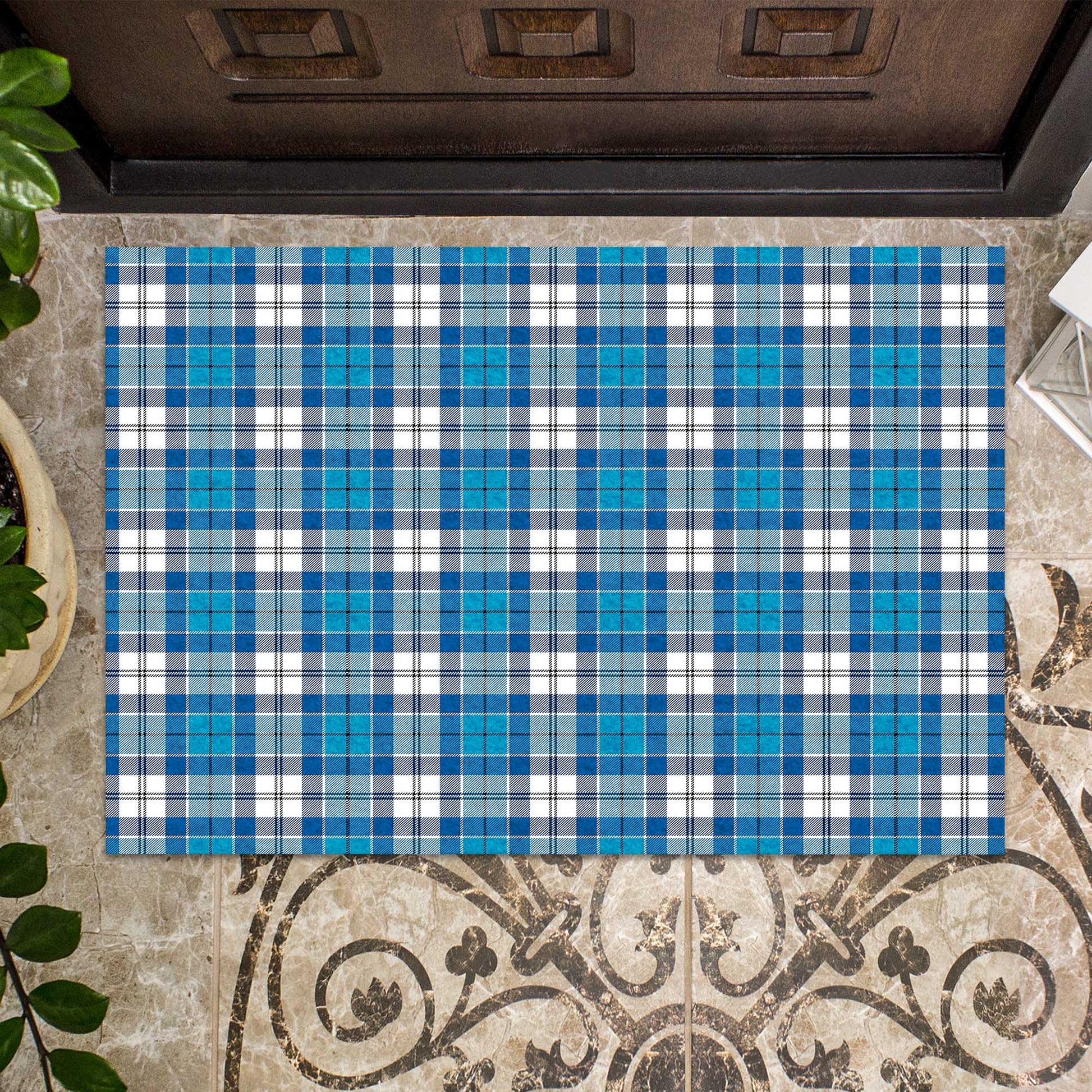 Roberton Tartan Rubber Doormat - Tartan Vibes Clothing