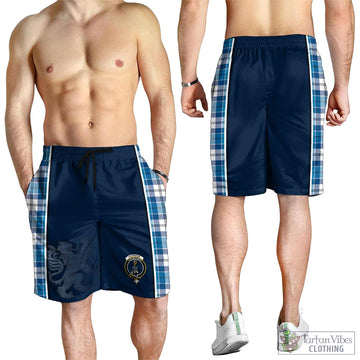 Roberton Tartan Men's Shorts with Family Crest and Lion Rampant Vibes Sport Style - Tartan Vibes Clothing