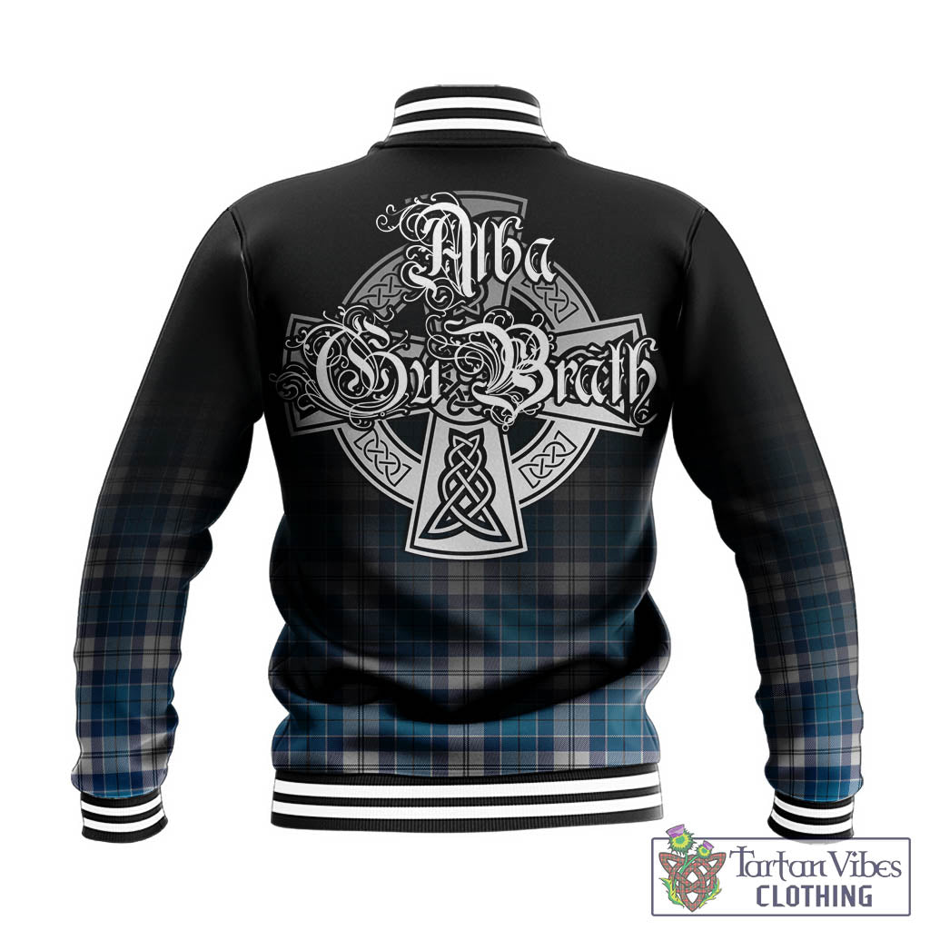Roberton Tartan Baseball Jacket Featuring Alba Gu Brath Family Crest Celtic Inspired - Tartan Vibes Clothing