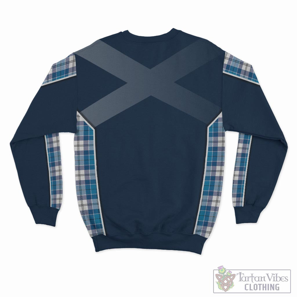 Roberton Tartan Sweatshirt with Family Crest and Scottish Thistle Vibes Sport Style - Tartan Vibes Clothing